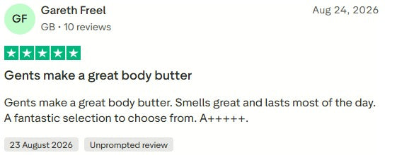 Customer testimonial on Trustpilot
